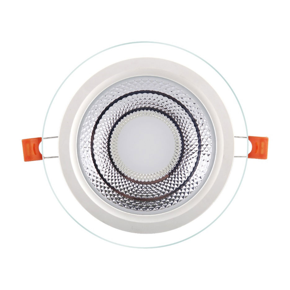 6W 12W 18W 24W Szklany panel Downlight